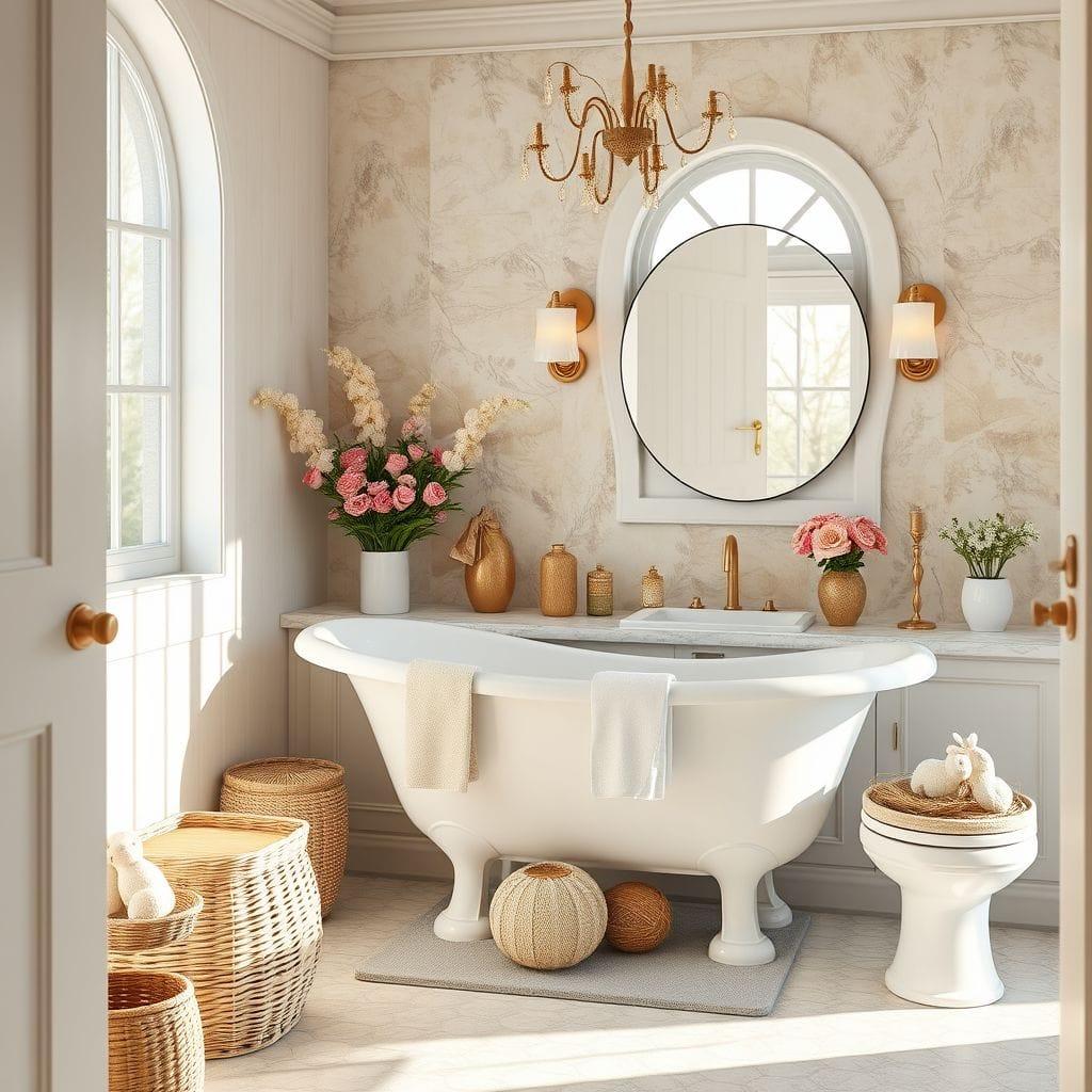 Easter bathroom - AI Generated