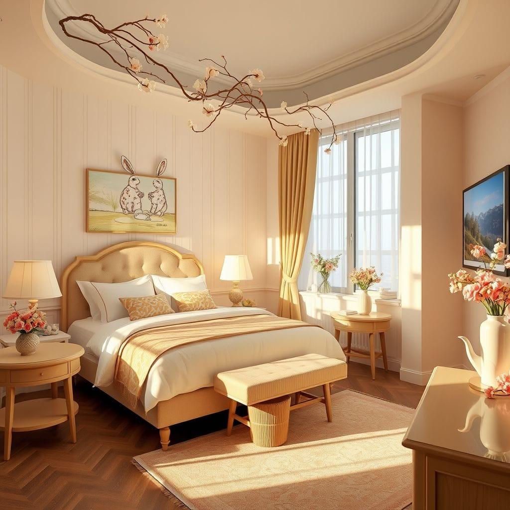 Easter hotel room - AI Generated
