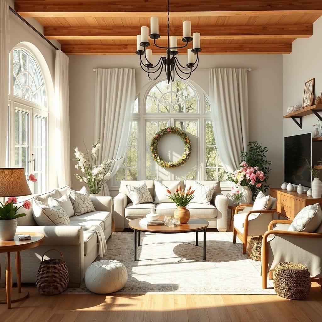 Easter living room - AI Generated