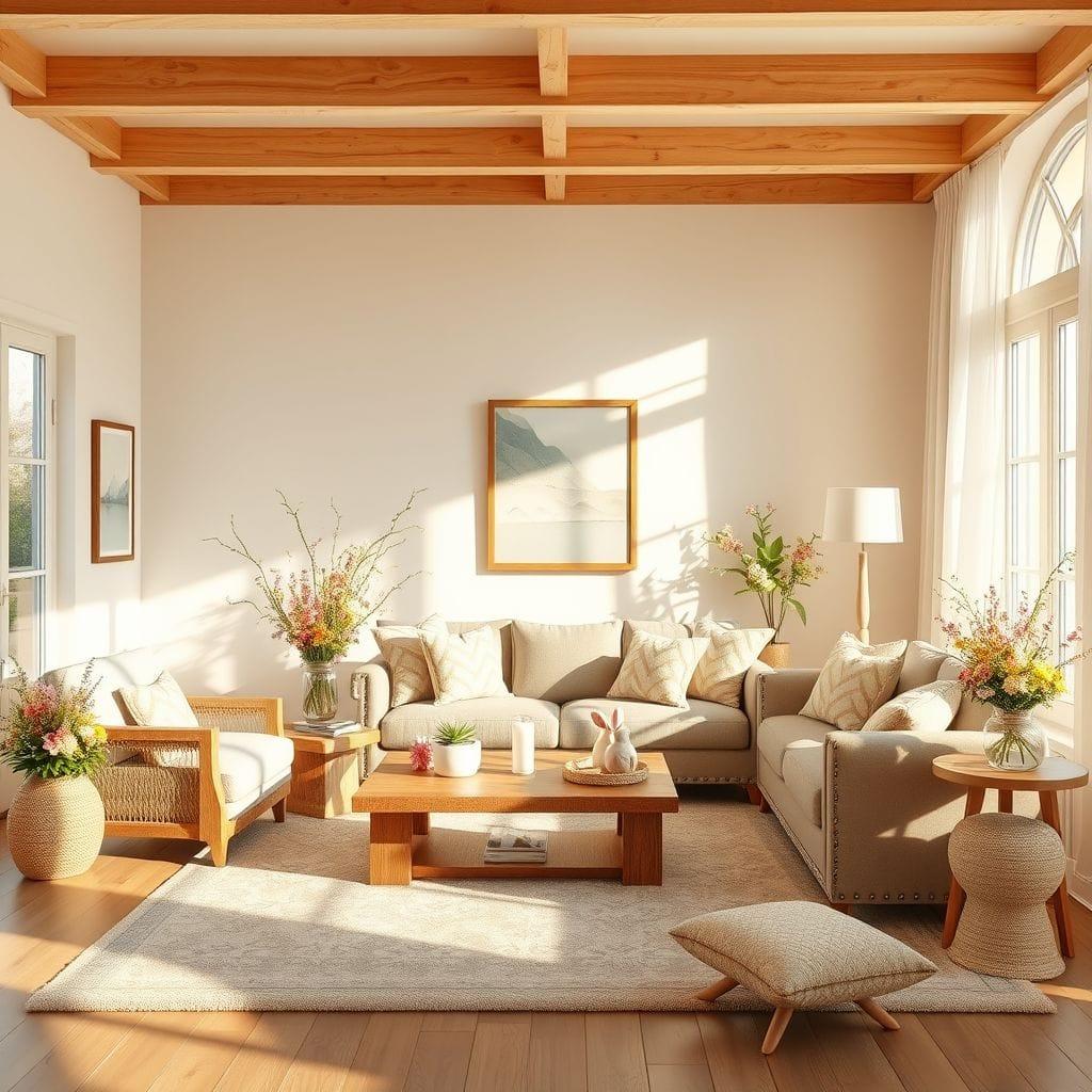 Easter living room - AI Generated