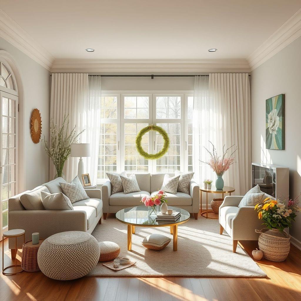 Easter living room - AI Generated