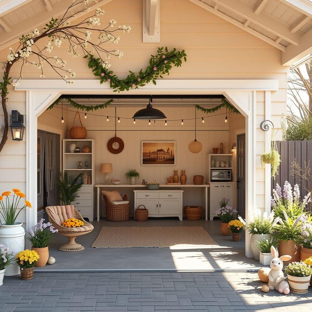 Easter outdoor garage - AI Generated