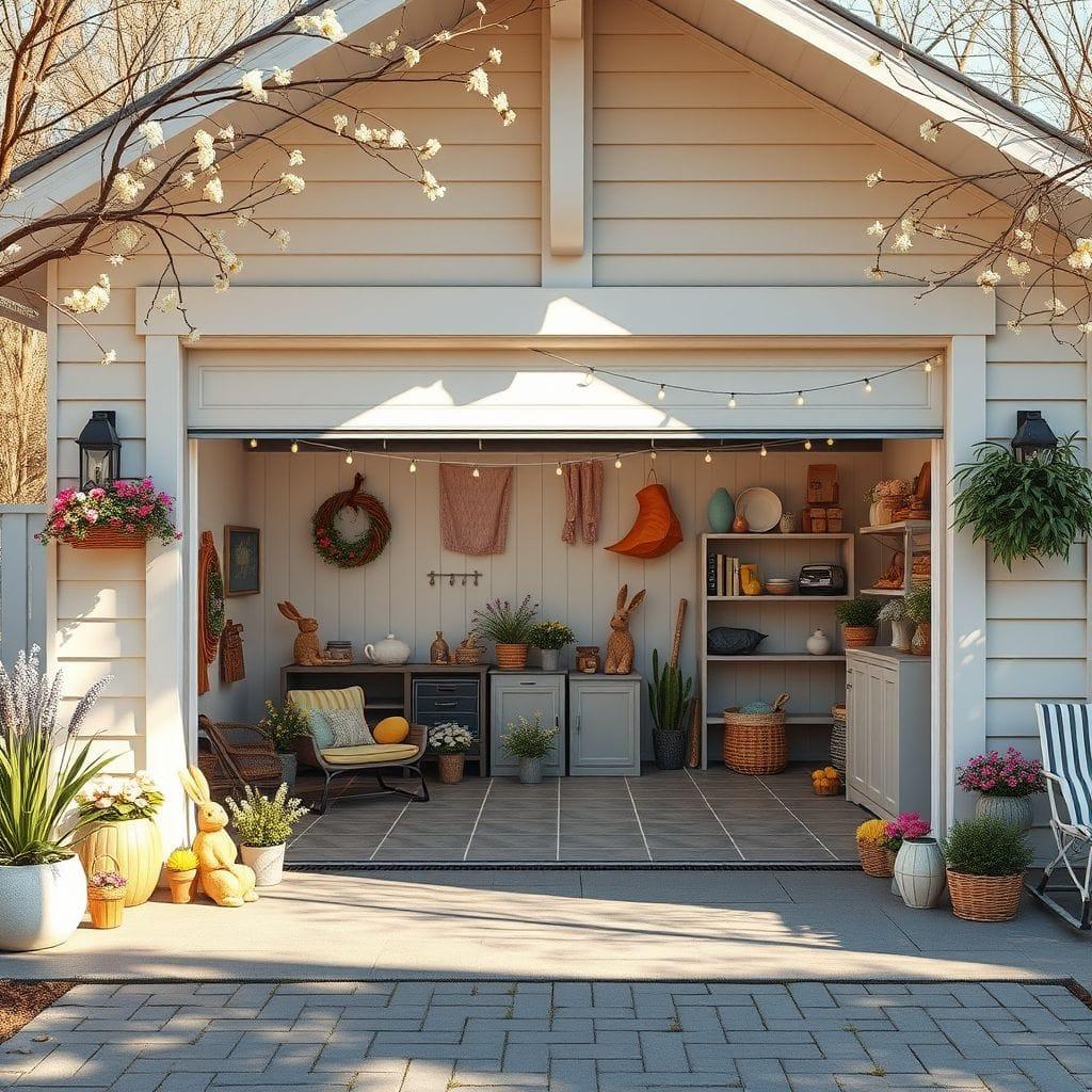 Easter outdoor garage - AI Generated