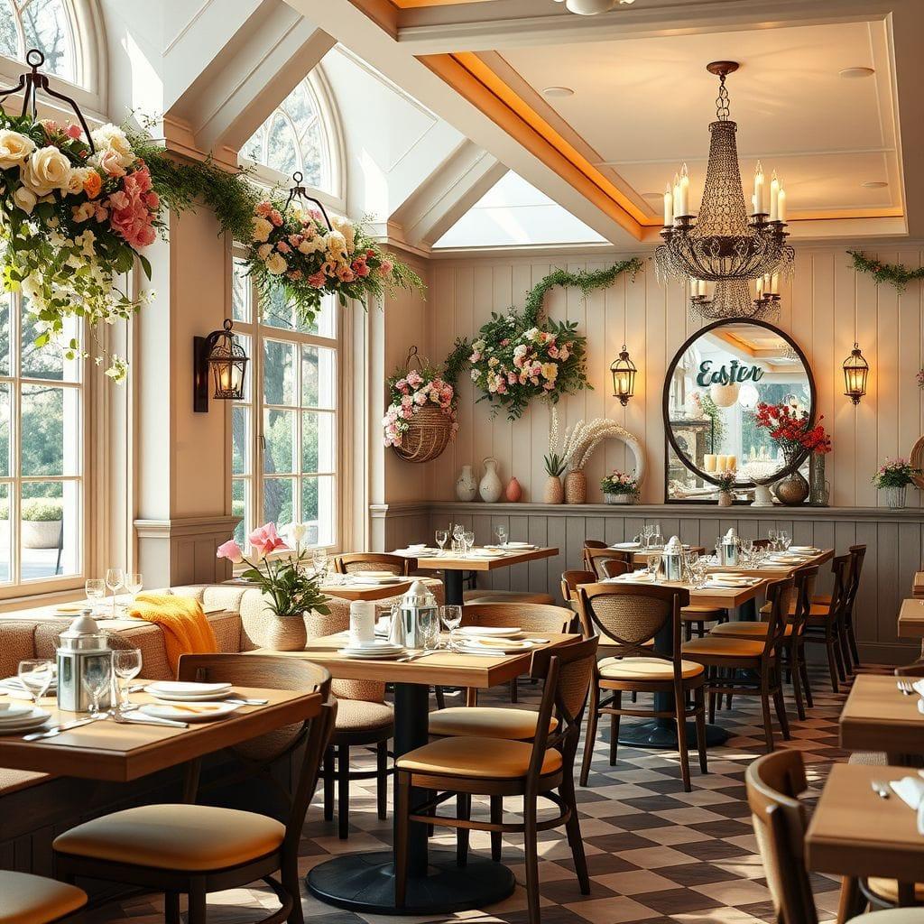 Easter restaurant - AI Generated
