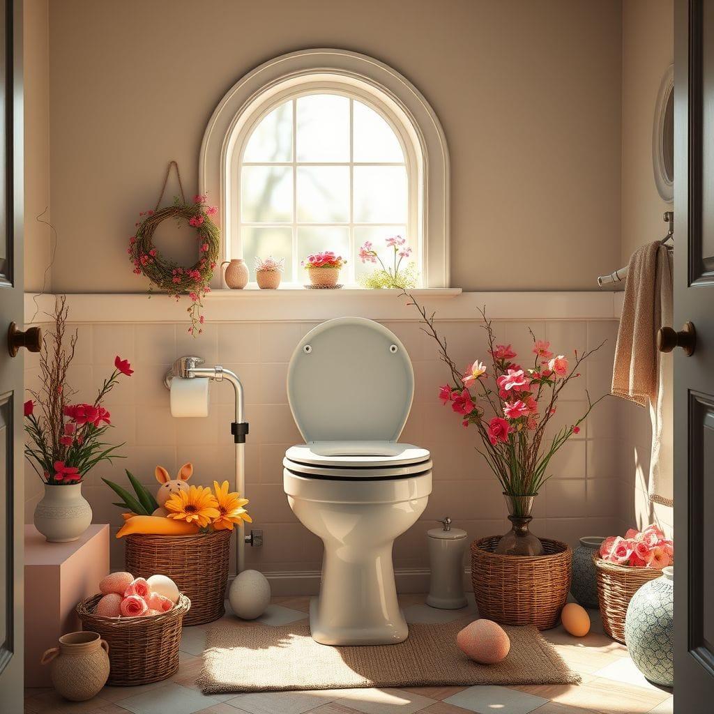 Easter toilet - AI Generated