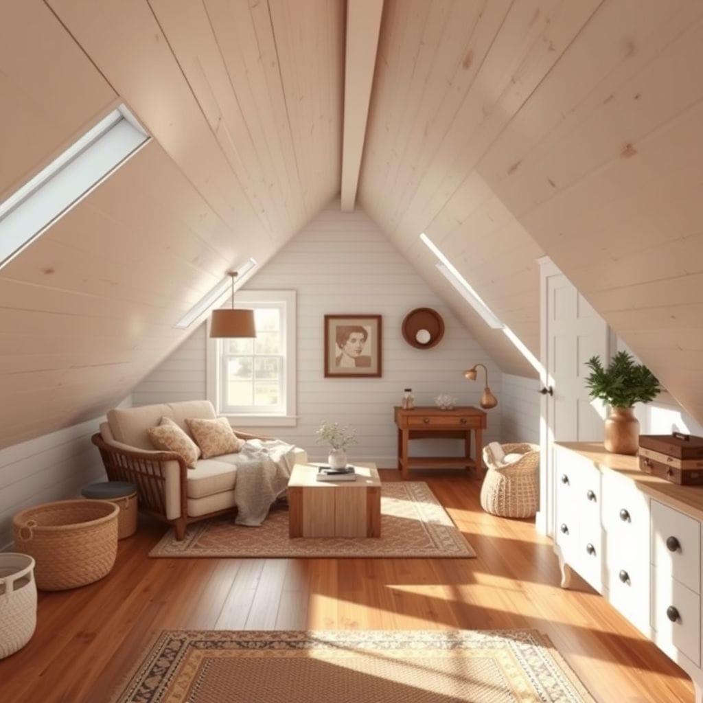 Farmhouse attic - AI Generated