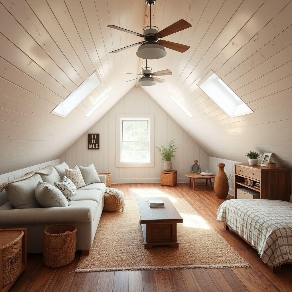 Farmhouse attic - AI Generated