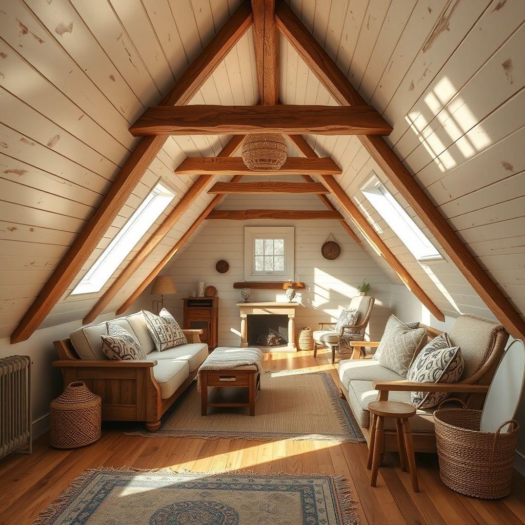 Farmhouse attic - AI Generated