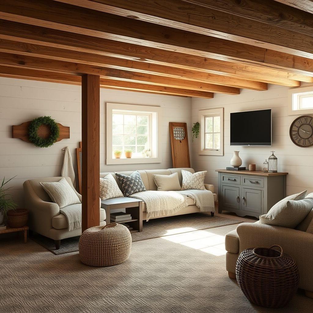 Farmhouse basement - AI Generated