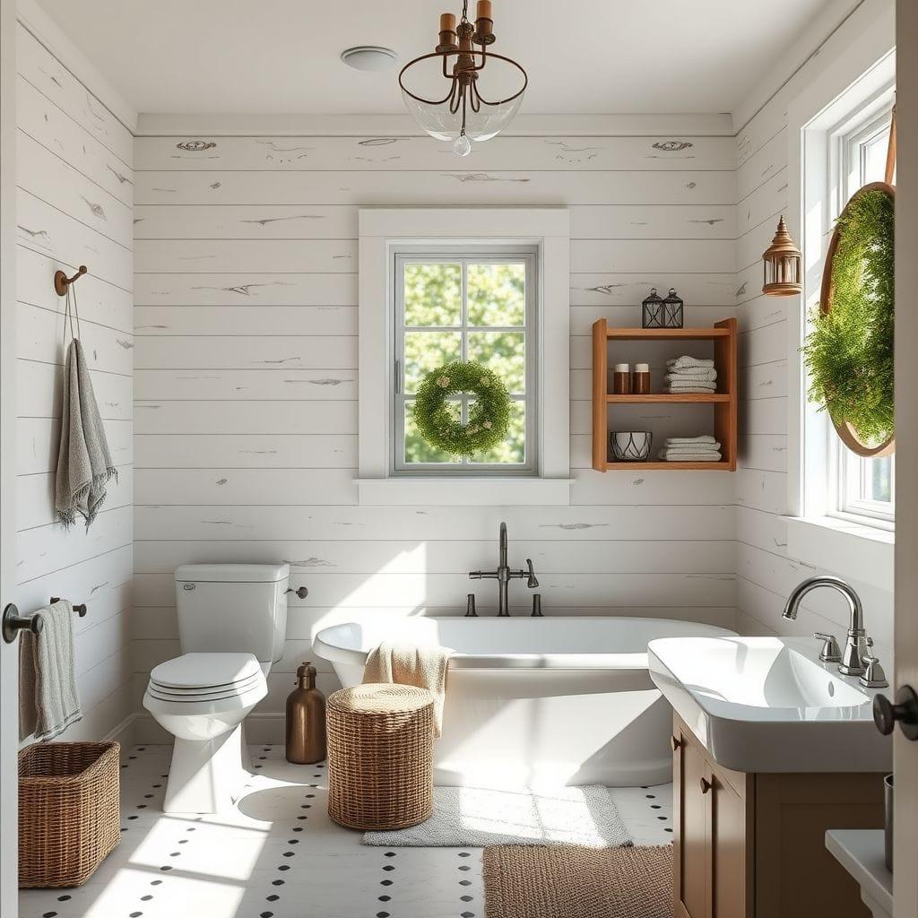 Farmhouse bathroom - AI Generated