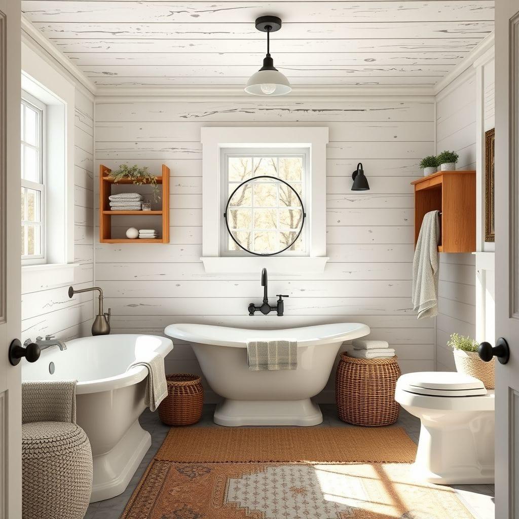Farmhouse bathroom - AI Generated