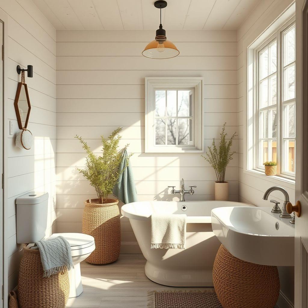 Farmhouse bathroom - AI Generated