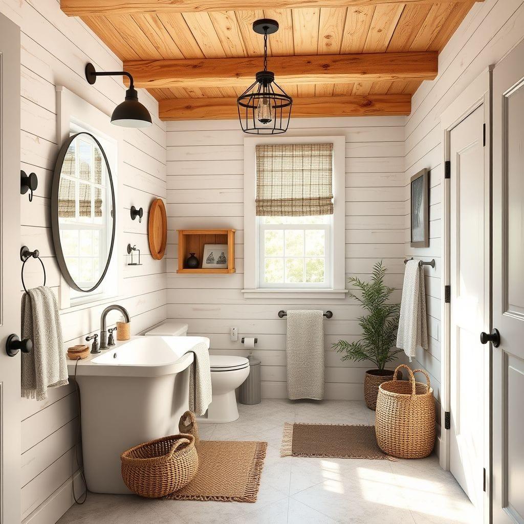 Farmhouse bathroom - AI Generated
