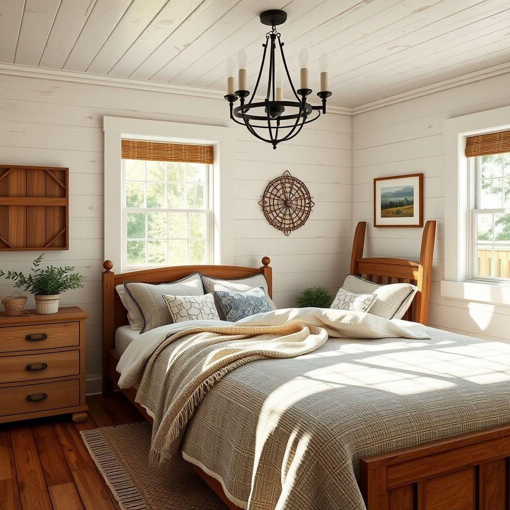 Farmhouse bedroom - AI Generated
