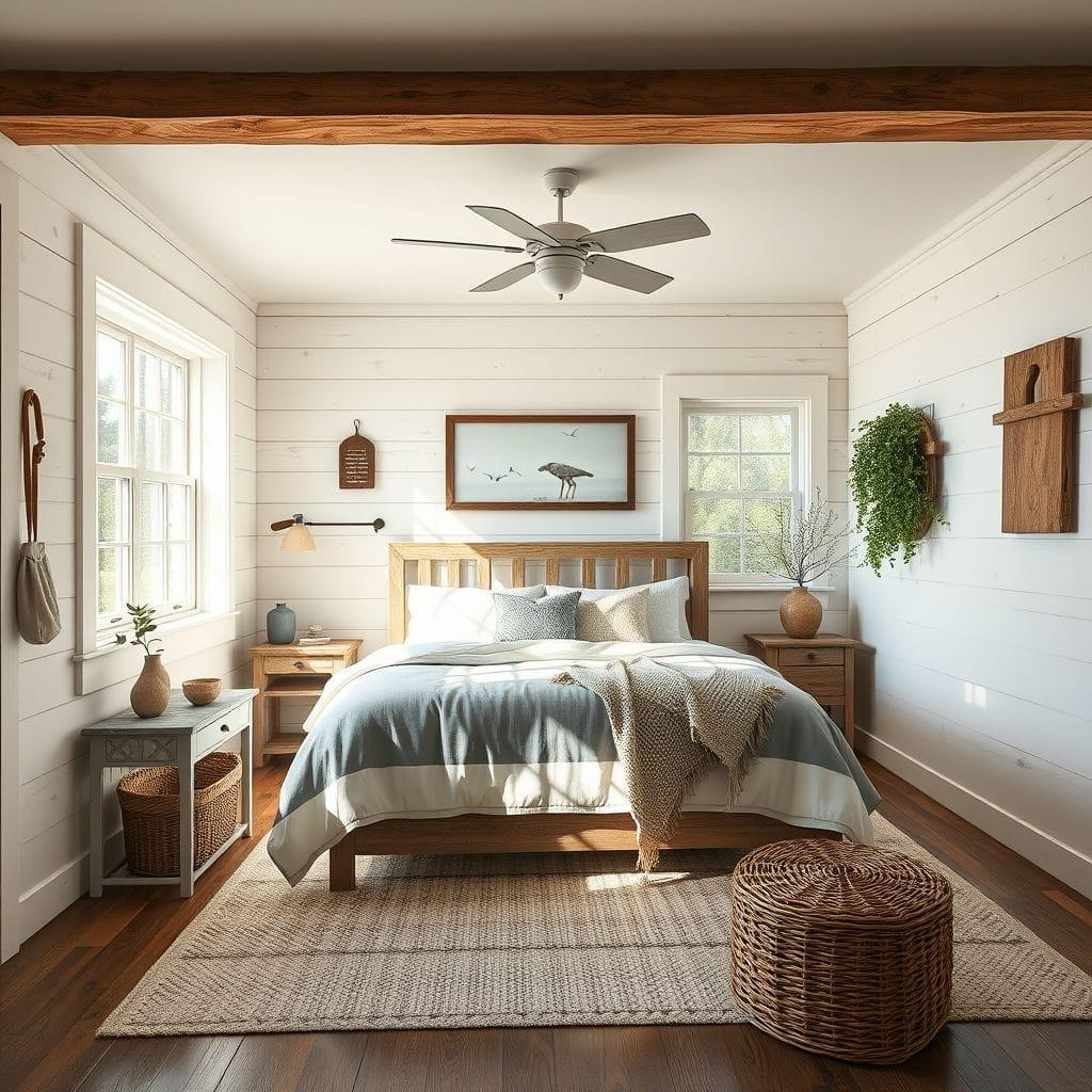 Farmhouse bedroom - AI Generated