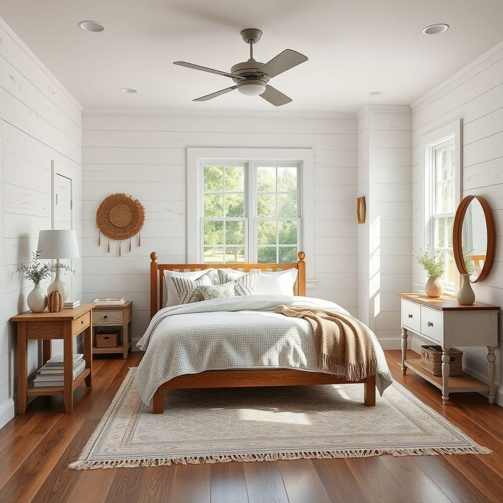 Farmhouse bedroom - AI Generated