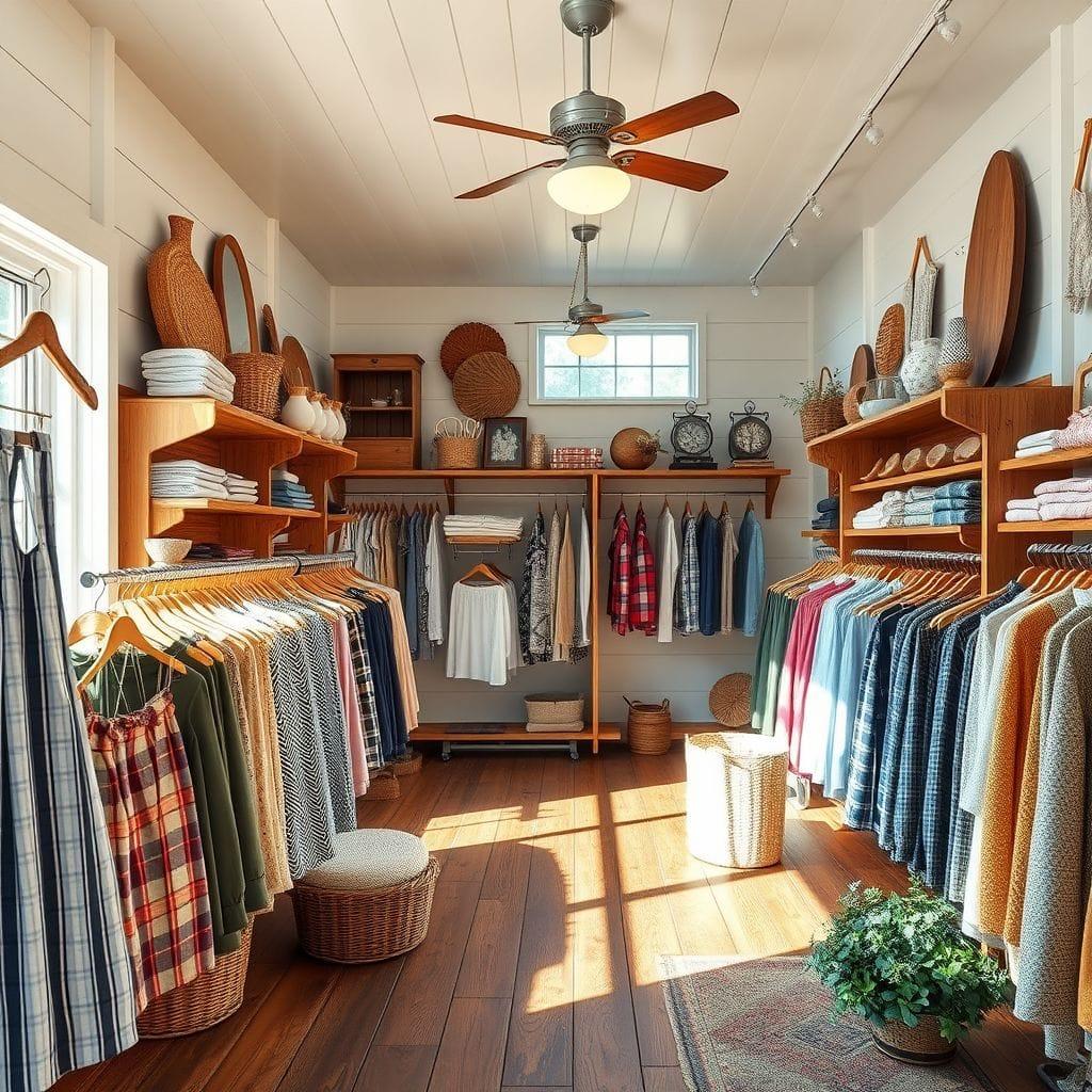 Farmhouse clothing store - AI Generated