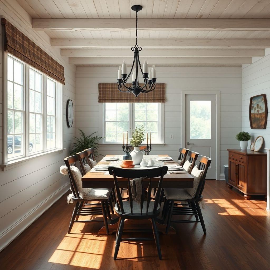 Farmhouse dining room - AI Generated