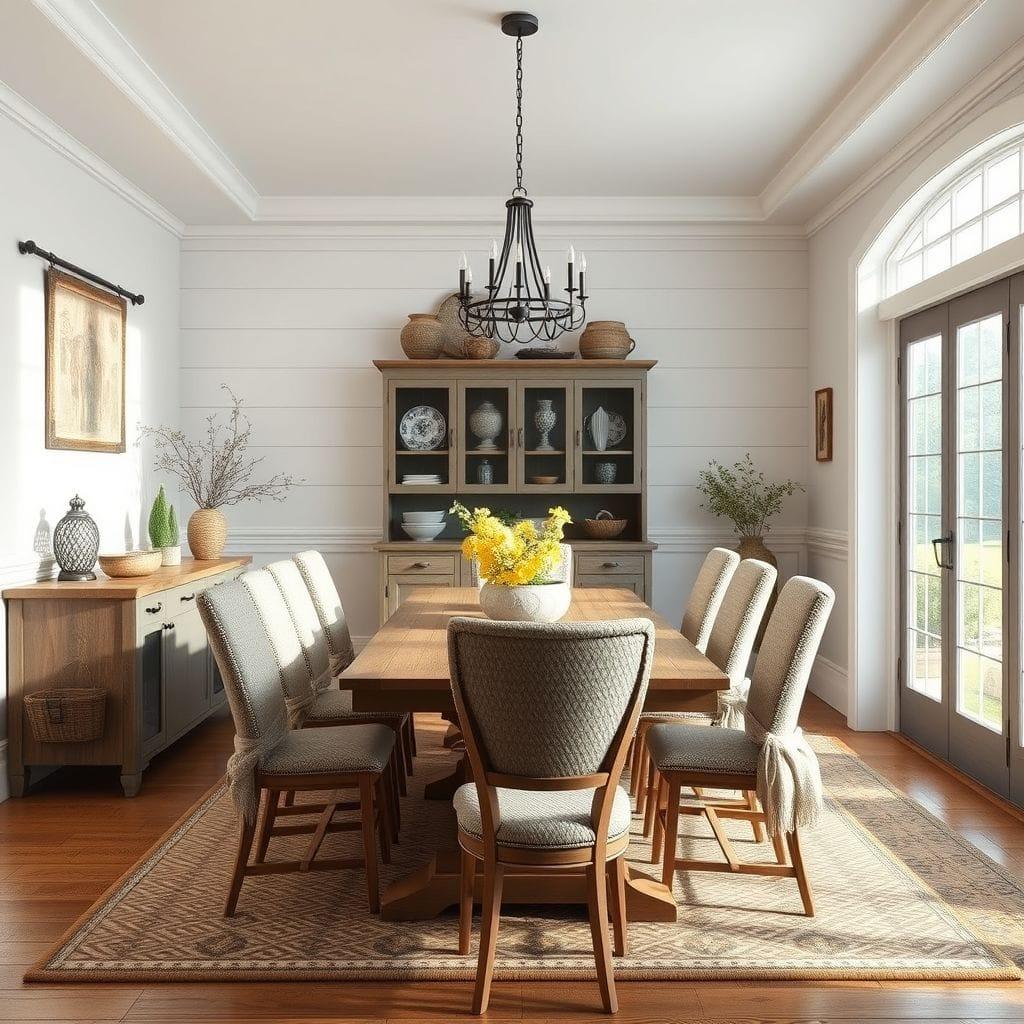 Farmhouse dining room - AI Generated