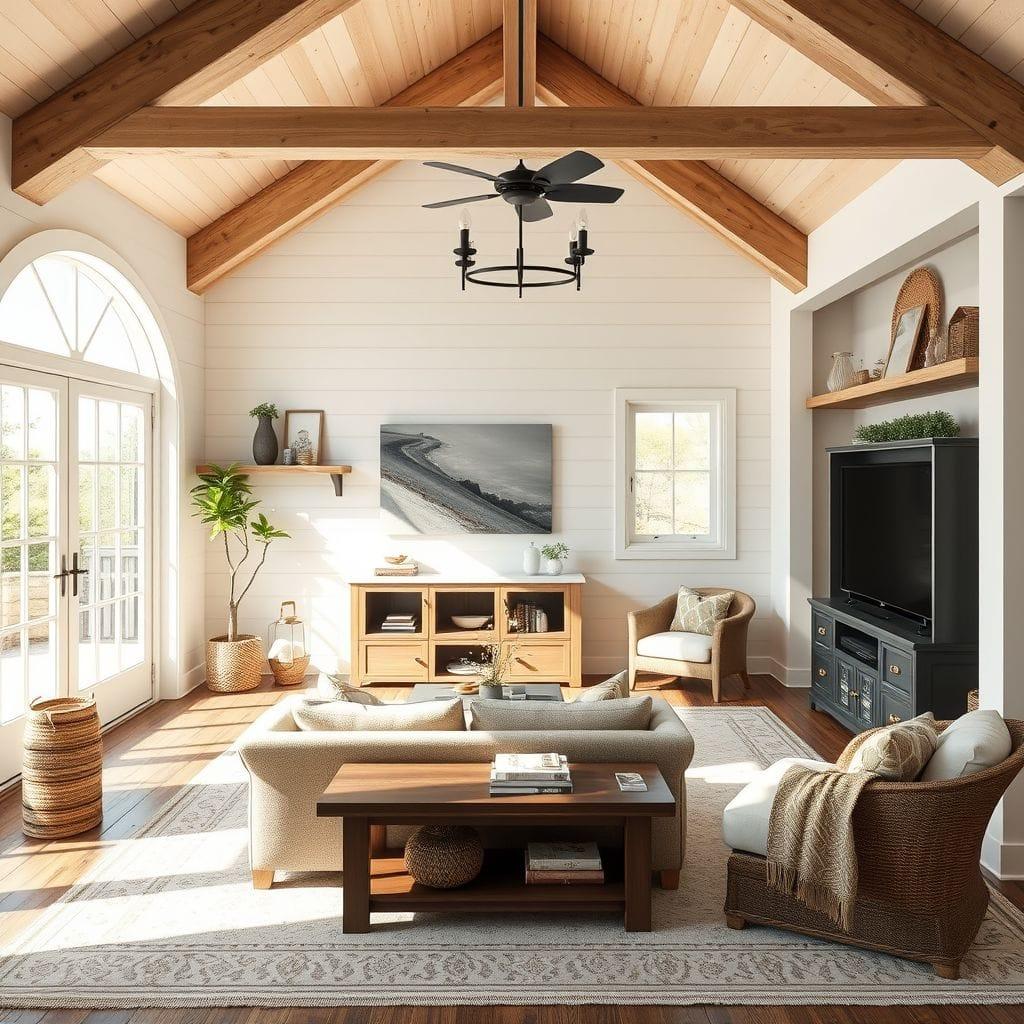 Farmhouse entertainment room - AI Generated