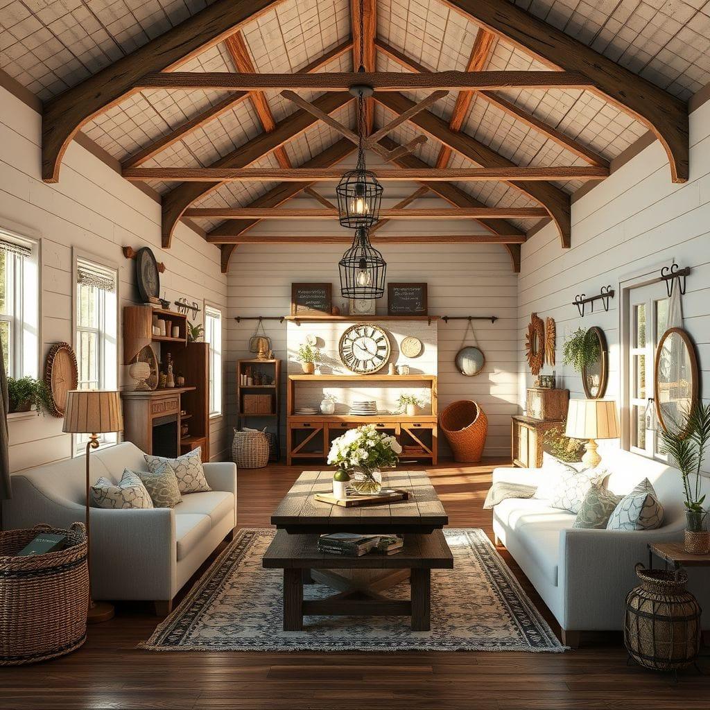 Farmhouse exhibition space - AI Generated