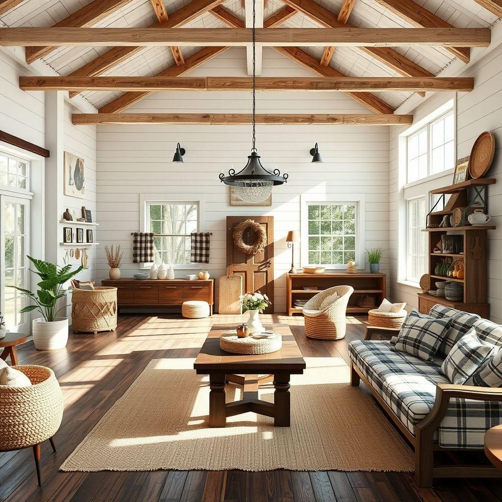 Farmhouse exhibition space - AI Generated