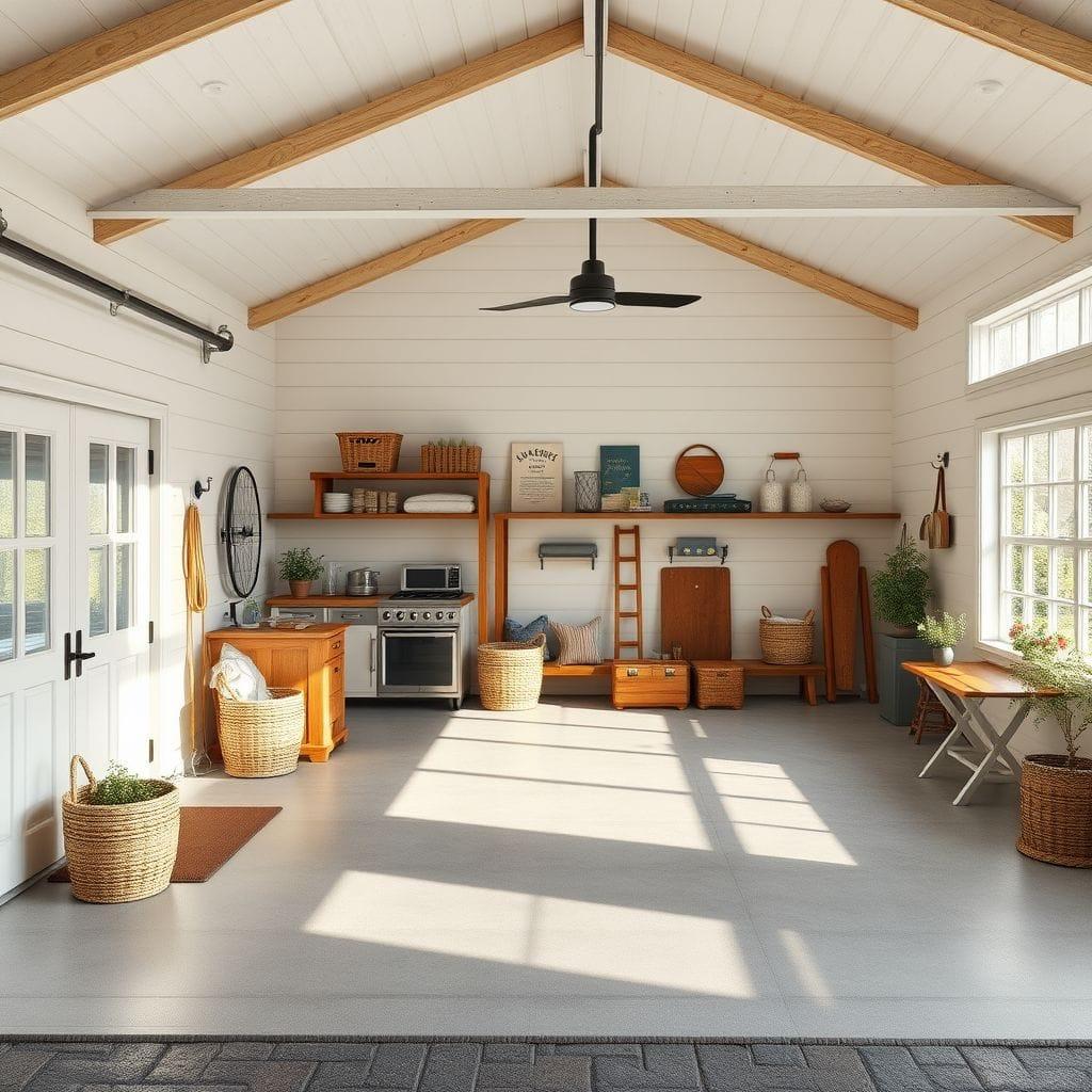 Farmhouse garage - AI Generated