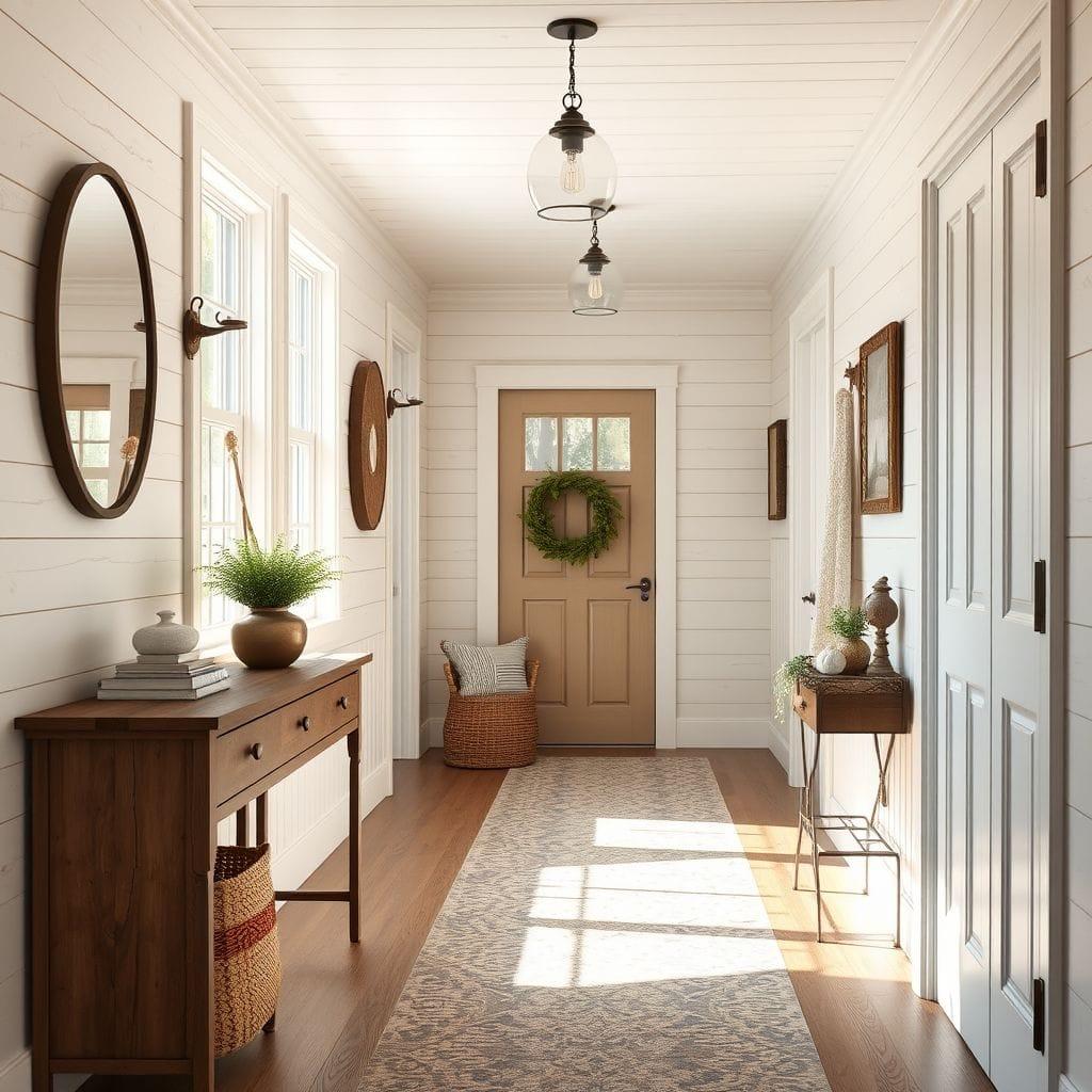 Farmhouse hallway - AI Generated