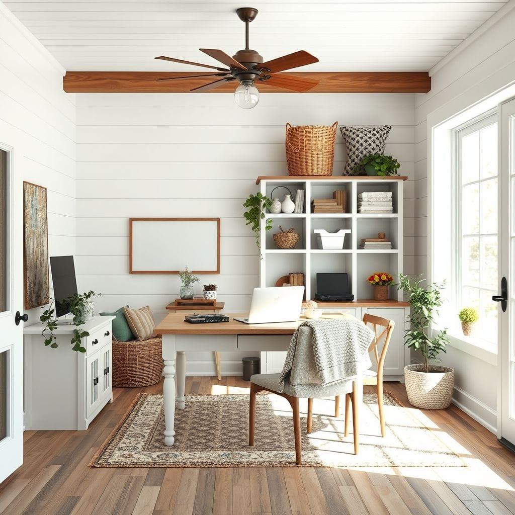 Farmhouse home office - AI Generated