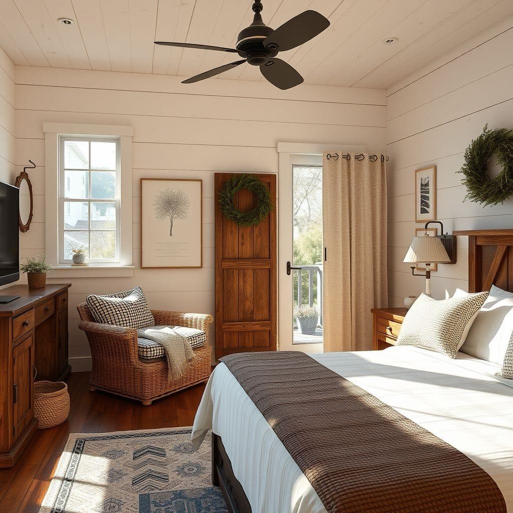 Farmhouse hotel room - AI Generated