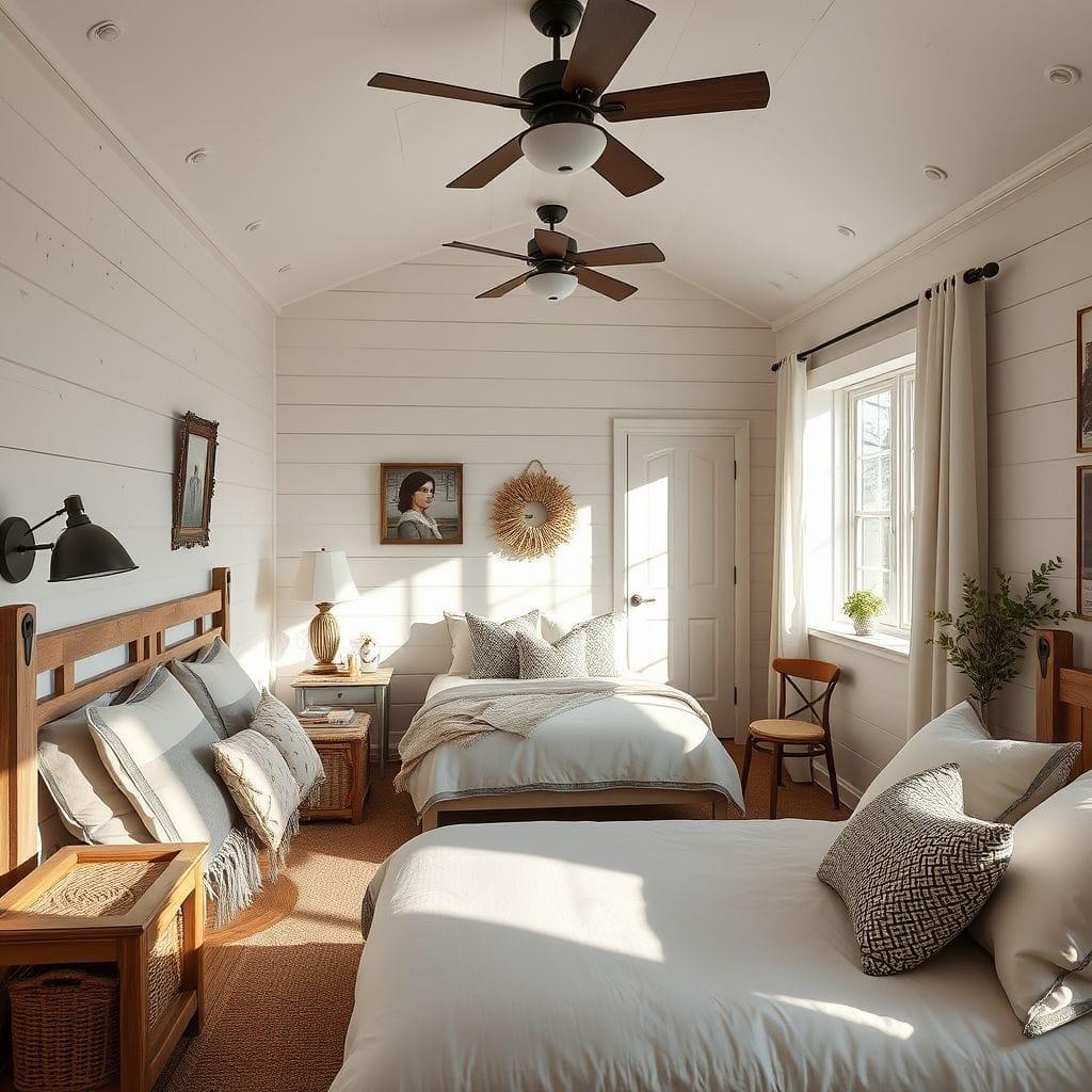 Farmhouse hotel room - AI Generated