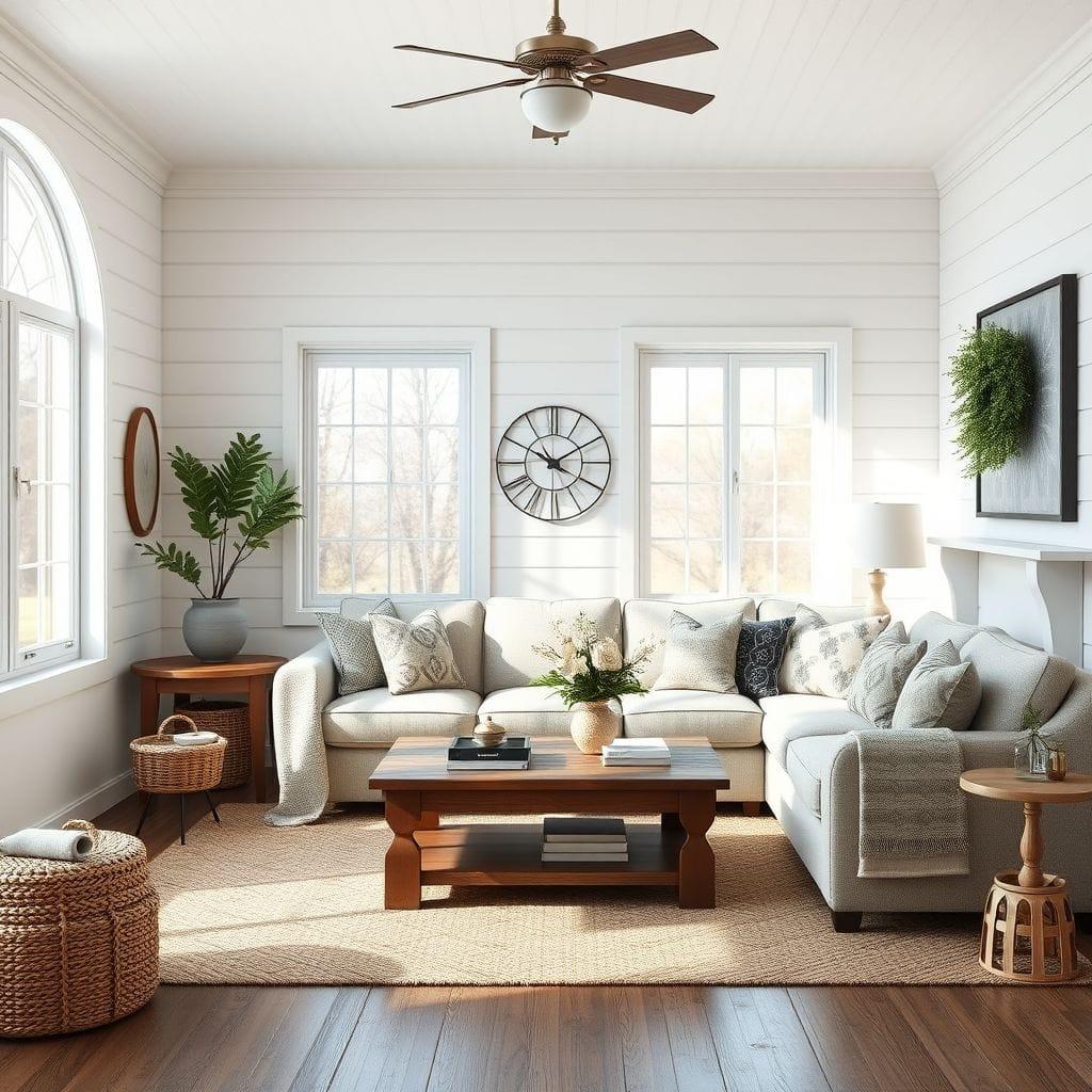 Farmhouse living room - AI Generated