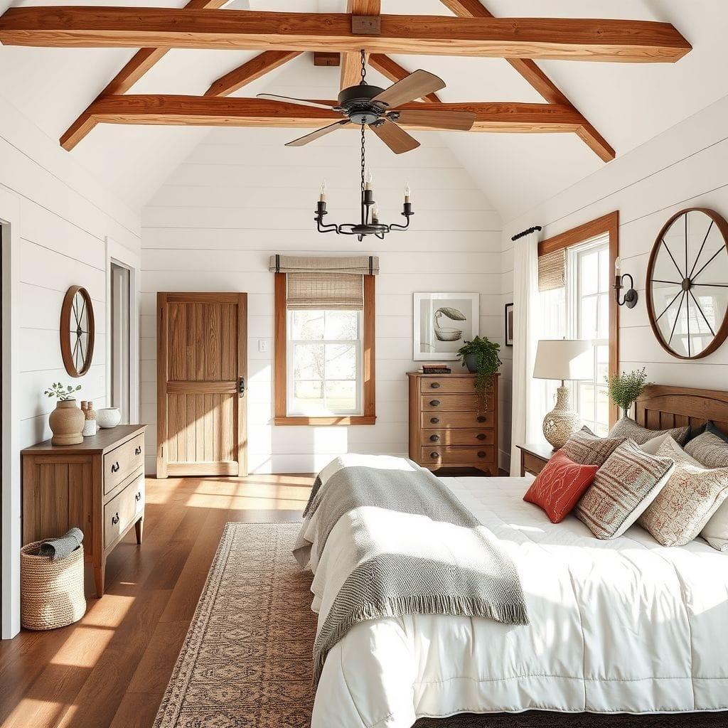 Farmhouse master bedroom - AI Generated