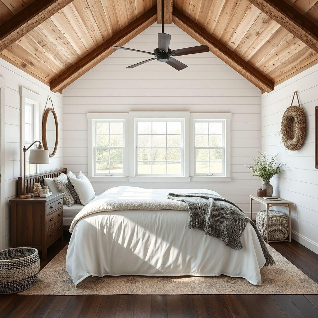 Farmhouse master bedroom - AI Generated