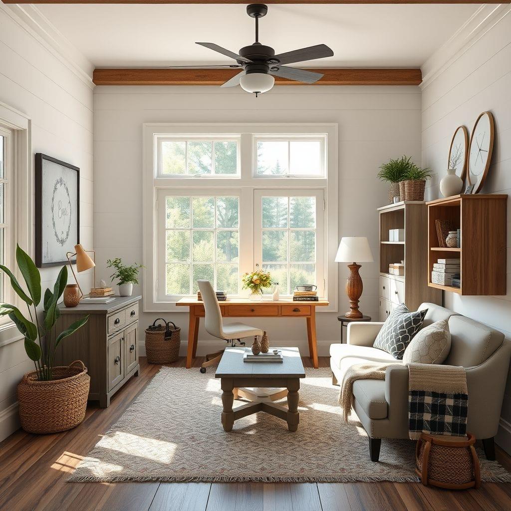 Farmhouse office - AI Generated