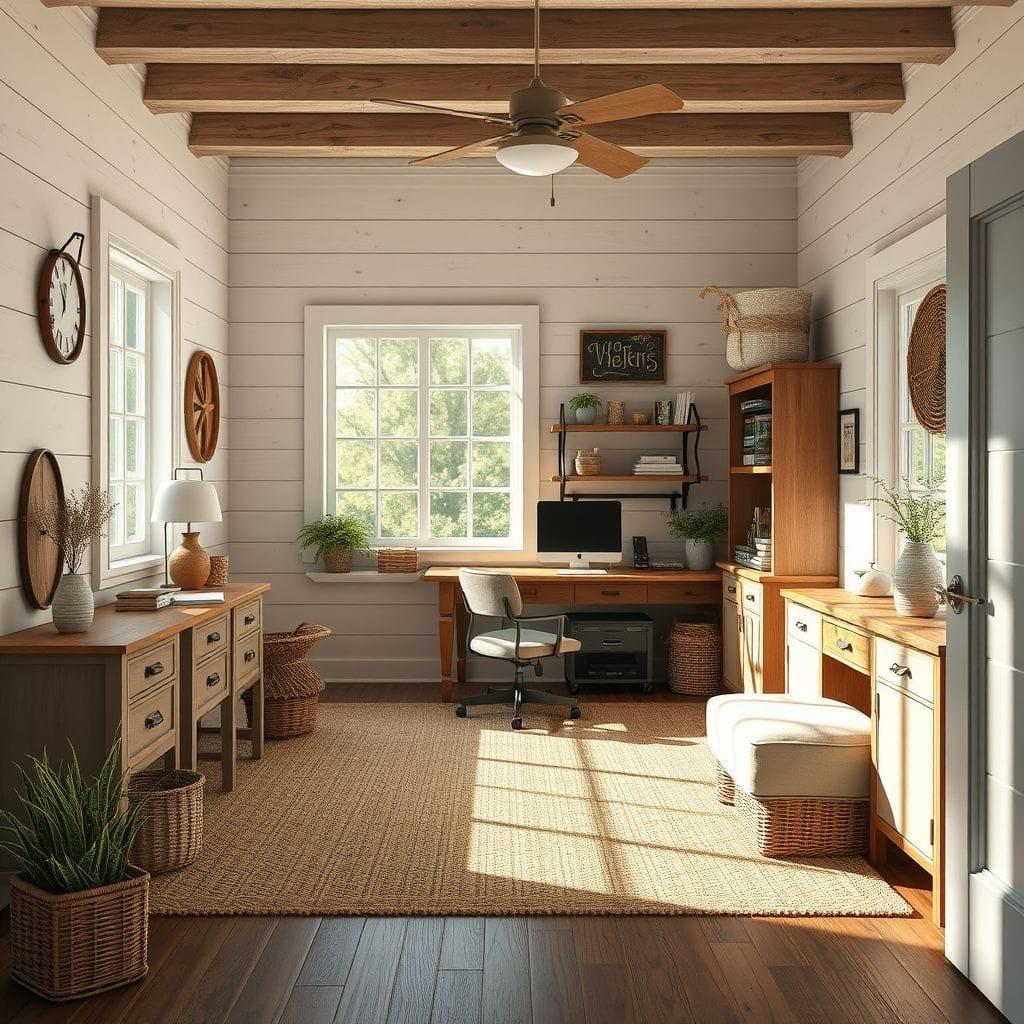 Farmhouse office - AI Generated