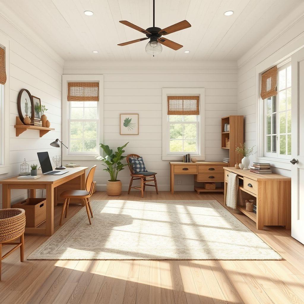 Farmhouse study room - AI Generated