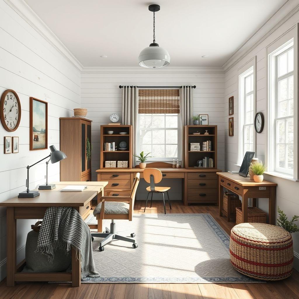 Farmhouse study room - AI Generated