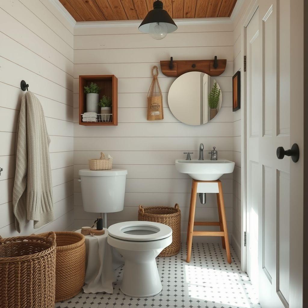 Farmhouse toilet - AI Generated