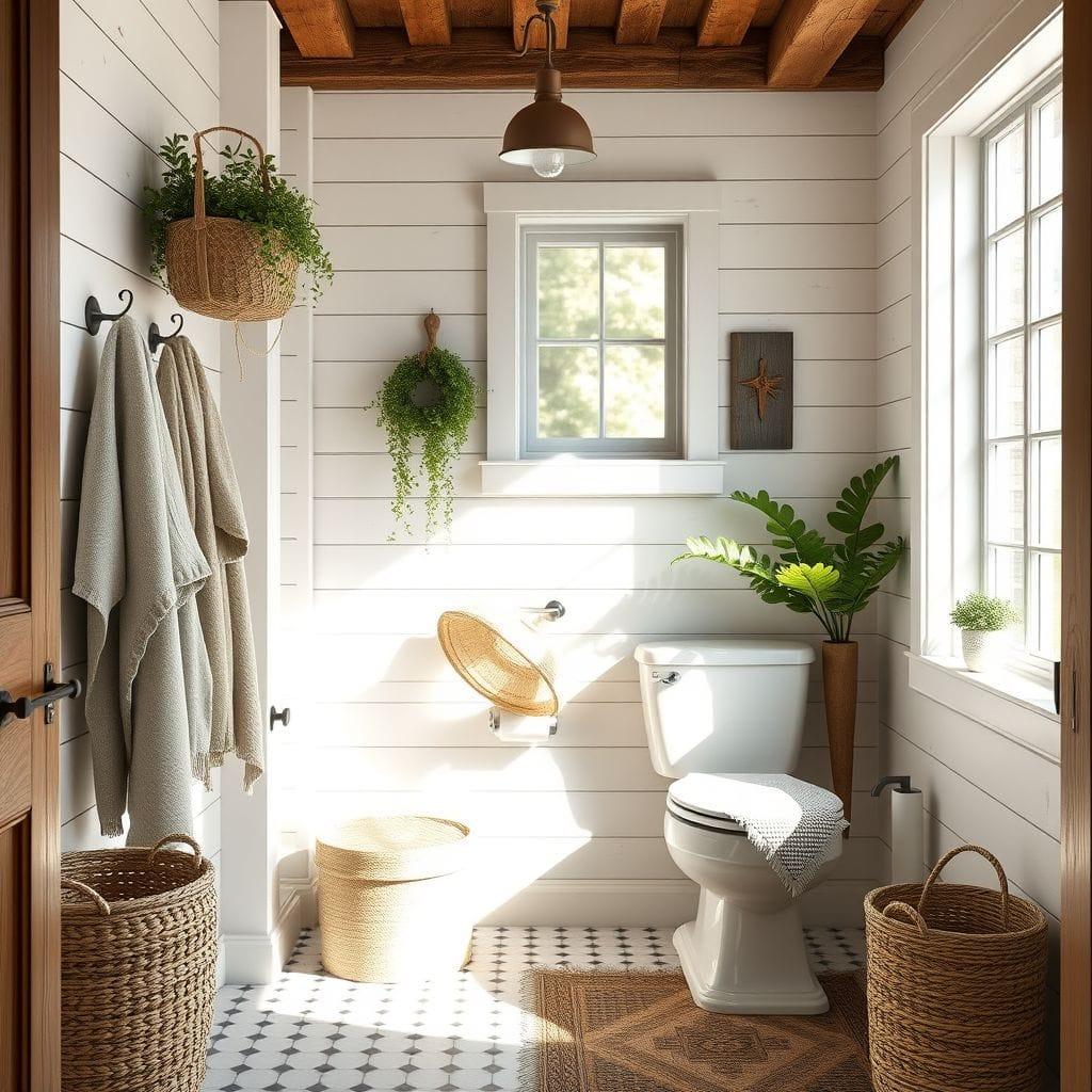 Farmhouse toilet - AI Generated