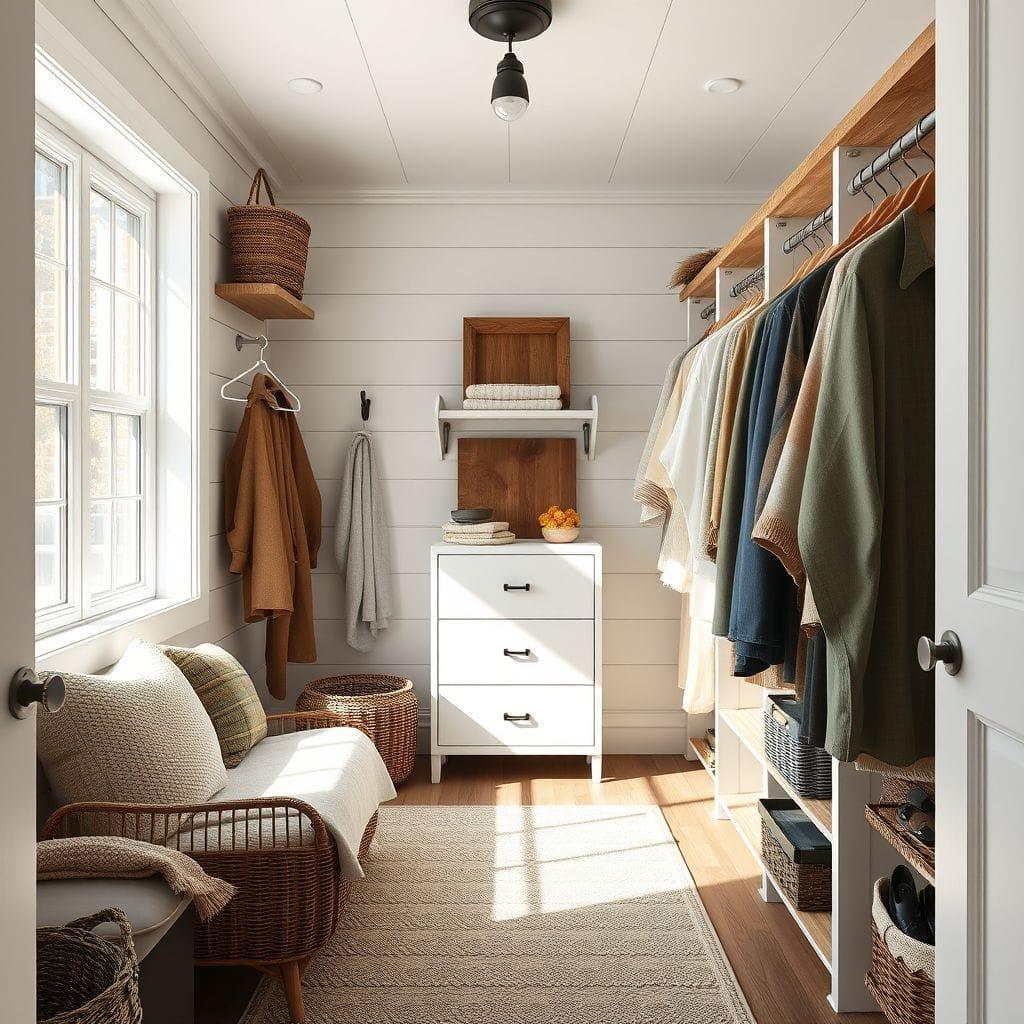 Farmhouse walk-in closet - AI Generated