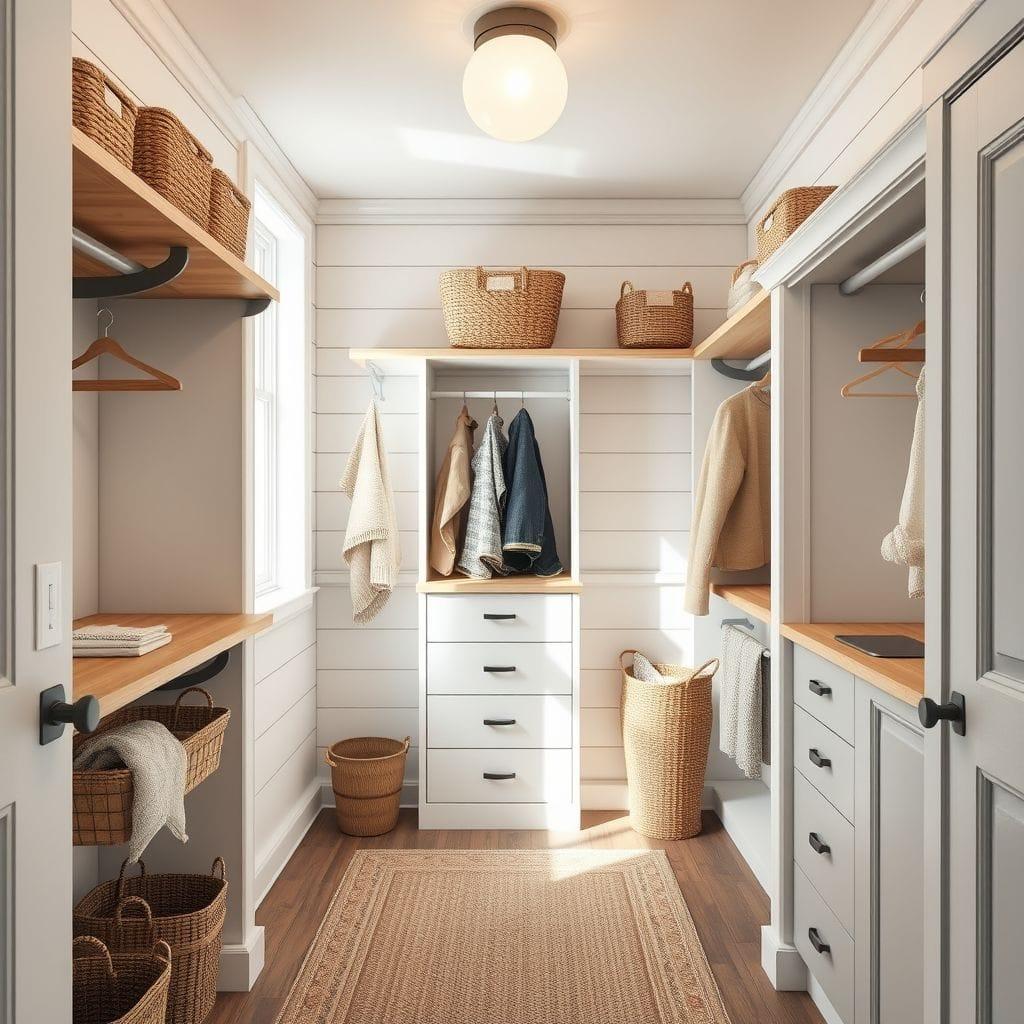 Farmhouse walk-in closet - AI Generated