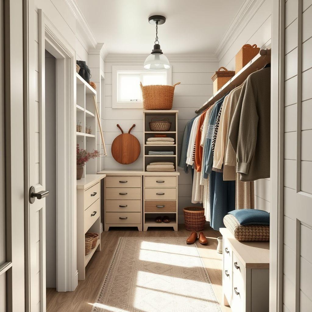 Farmhouse walk-in closet - AI Generated