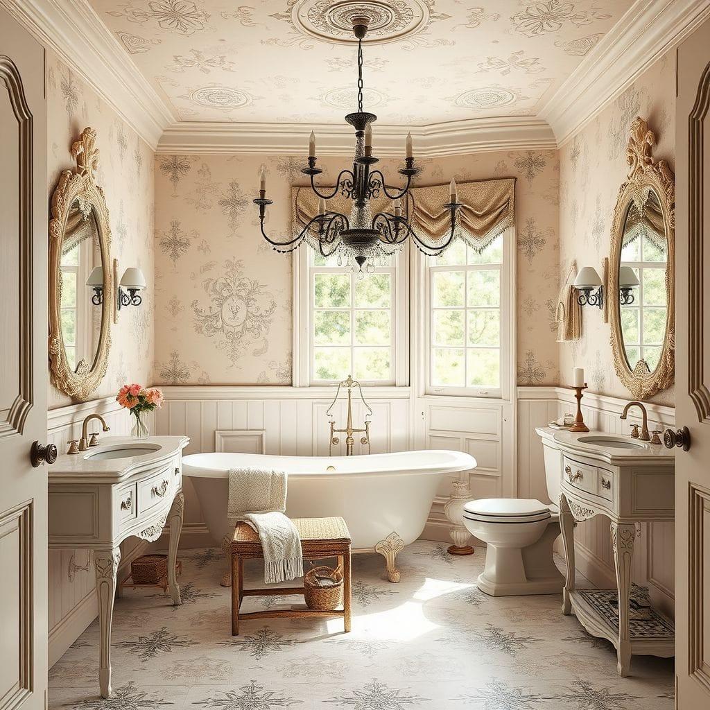 French Country bathroom - AI Generated
