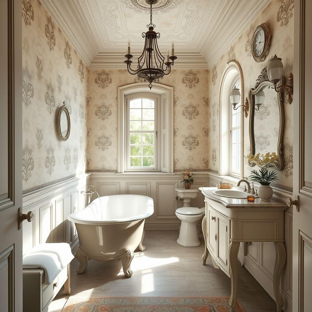 French Country bathroom - AI Generated