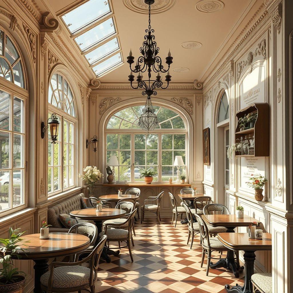 French Country coffee shop - AI Generated