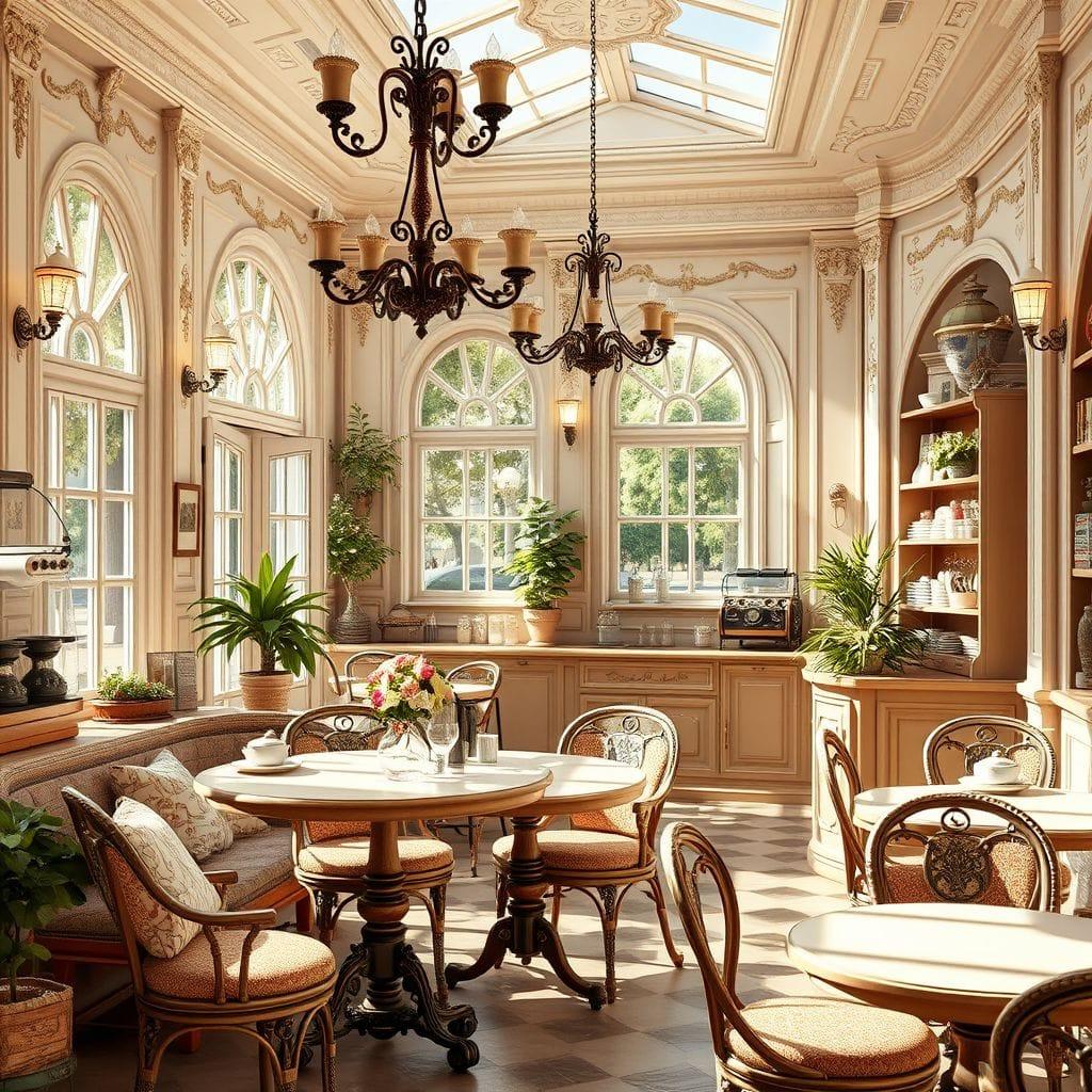French Country coffee shop - AI Generated