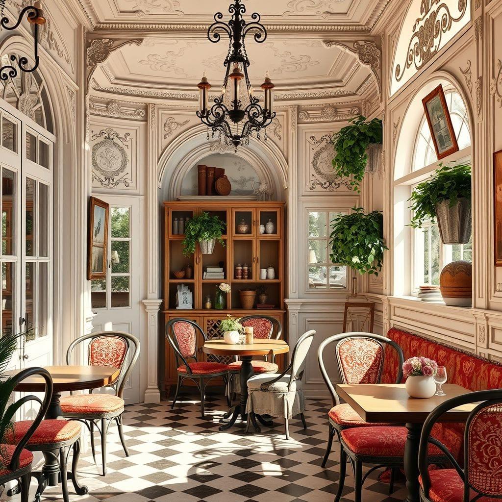 French Country coffee shop - AI Generated