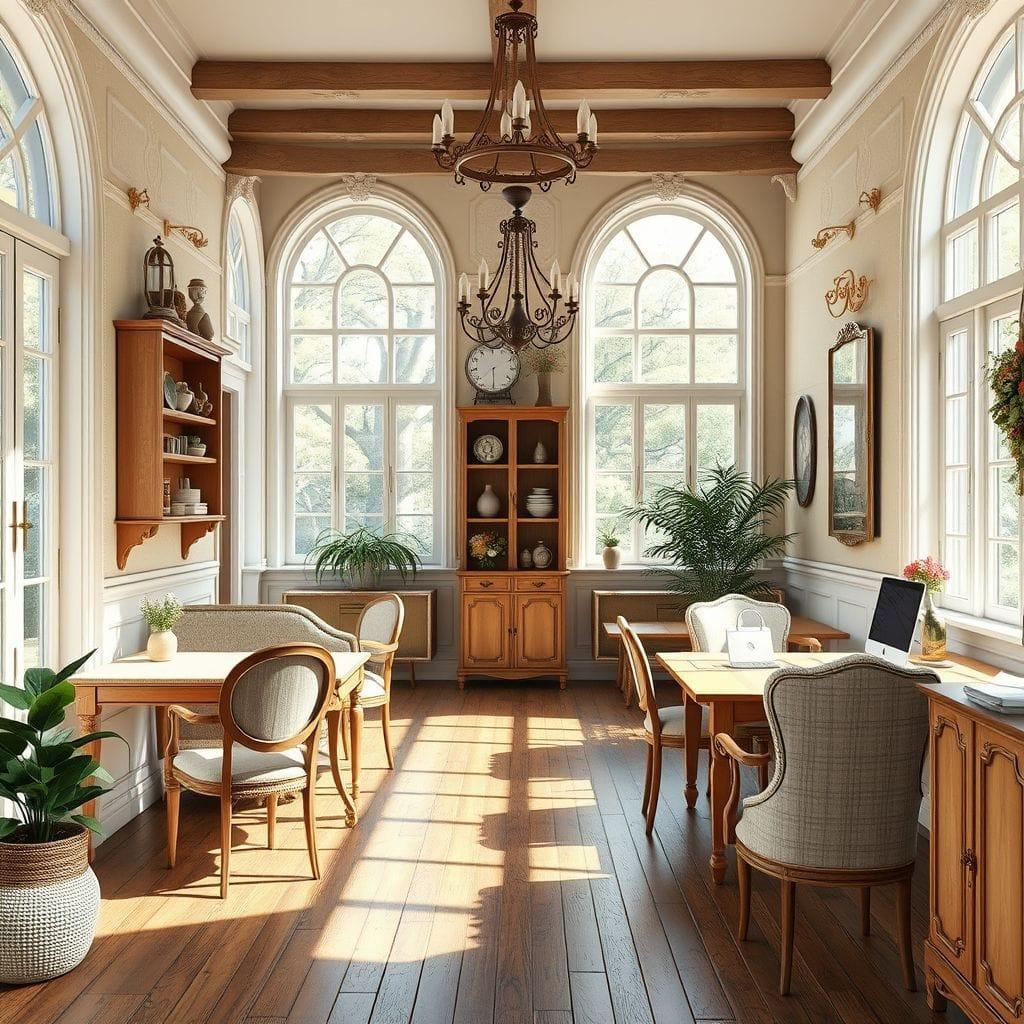 French Country coworking space - AI Generated