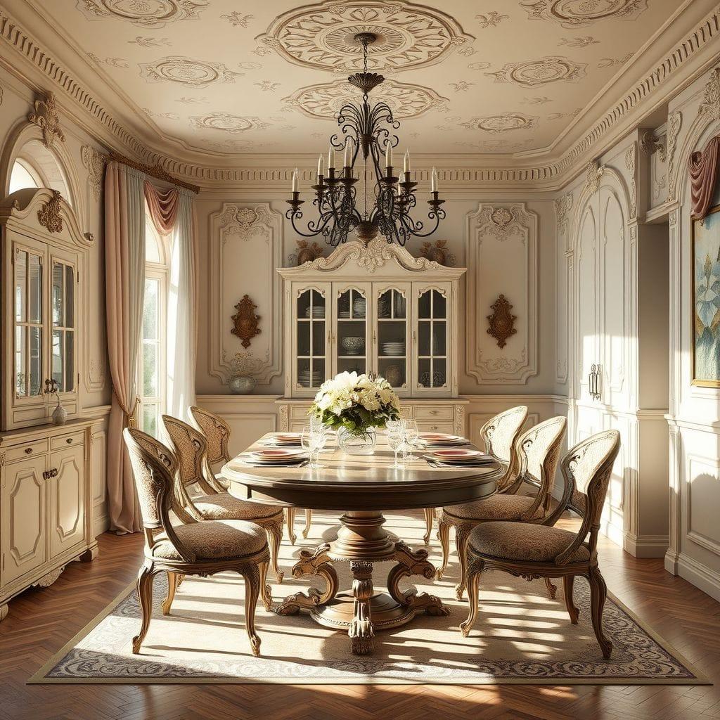 French Country dining room - AI Generated